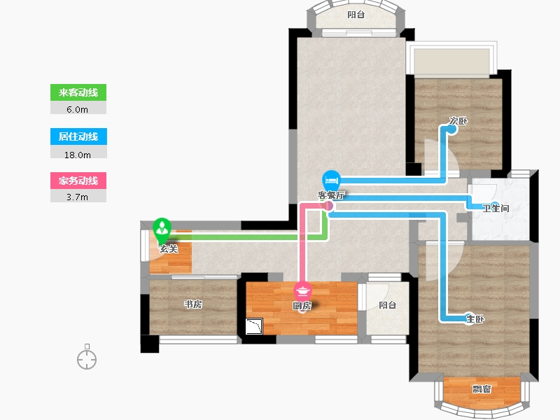 四川省-成都市-嘉合凤凰岛-68.99-户型库-动静线