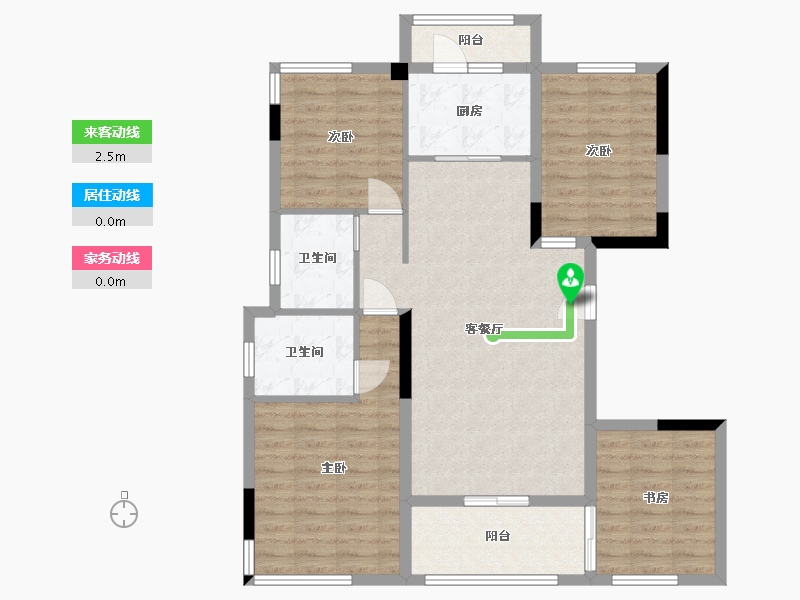 贵州省-贵阳市-四季贵州椿棠府-97.84-户型库-动静线