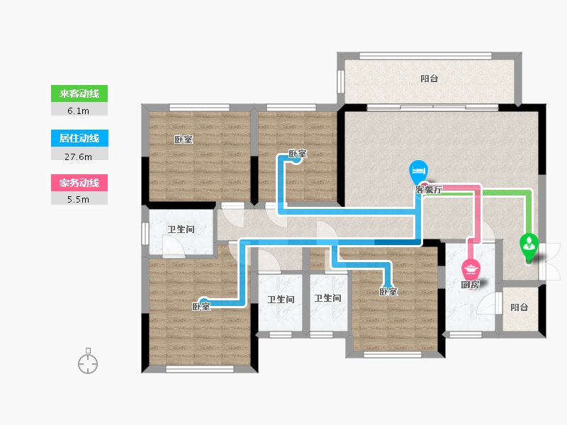 四川省-成都市-凤凰1号栖云湖-112.93-户型库-动静线