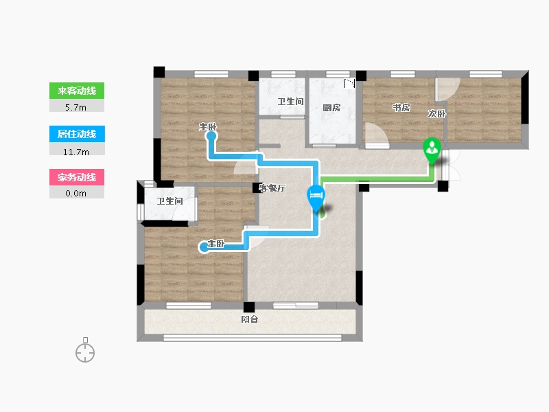 贵州省-贵阳市-双龙悦城-81.21-户型库-动静线