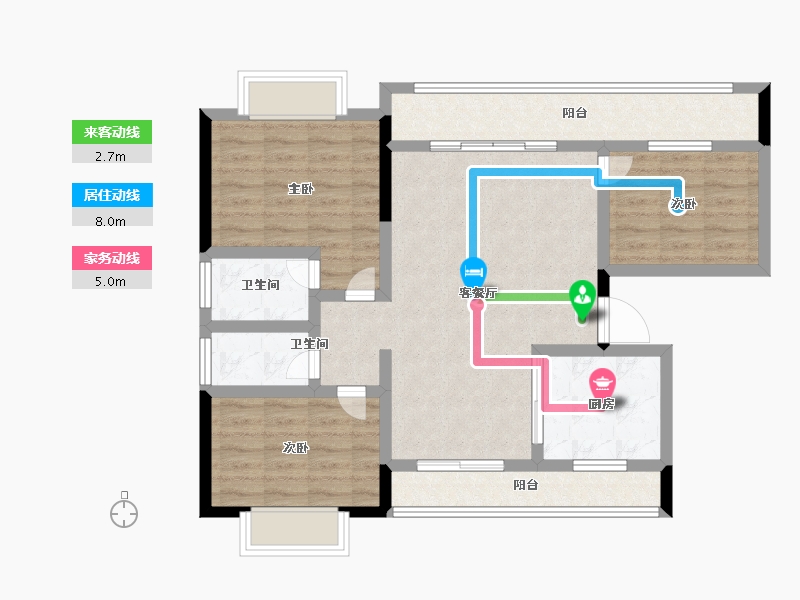 贵州省-遵义市-首府壹号-86.00-户型库-动静线