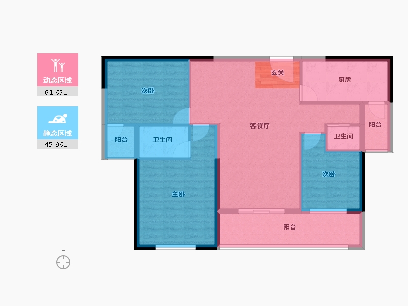 云南省-曲靖市-西城滨河湾-97.00-户型库-动静分区