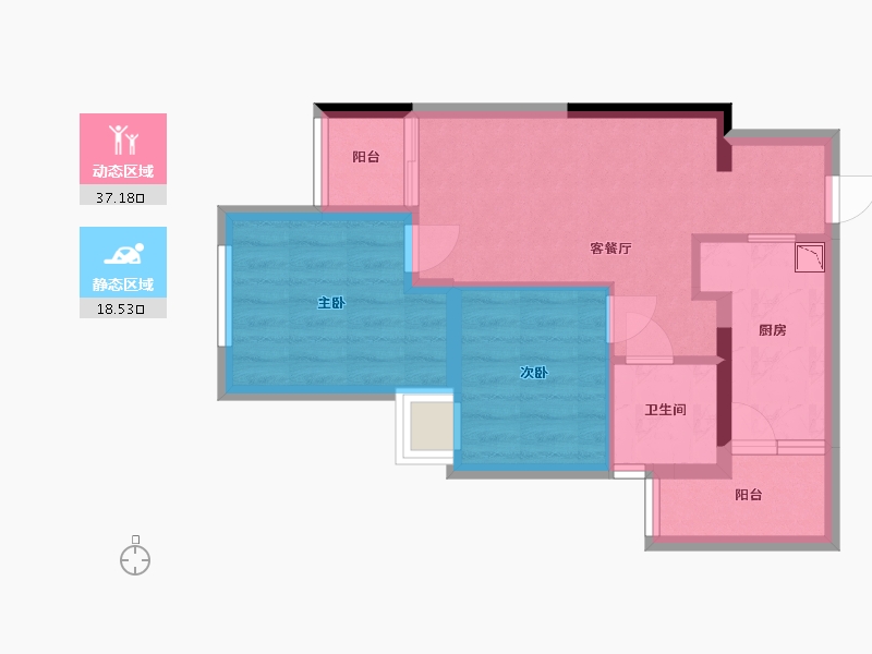 贵州省-贵阳市-四季贵州椿棠府-48.32-户型库-动静分区