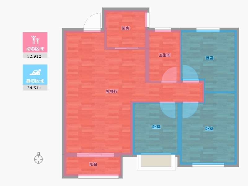 河北省-保定市-首衡熙悦府-79.00-户型库-动静分区