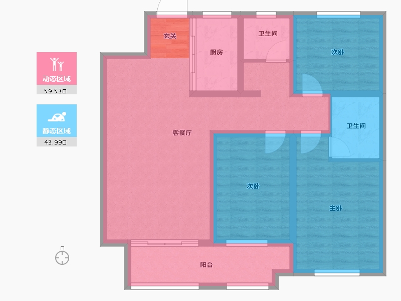 河北省-邢台市-领世中央公园-92.00-户型库-动静分区