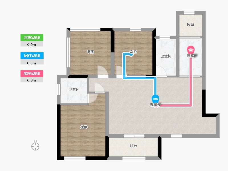 四川省-巴中市-容邦·柏润四季城-82.28-户型库-动静线