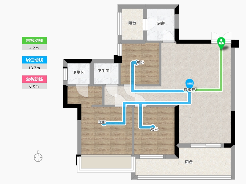 贵州省-贵阳市-双龙悦城-72.79-户型库-动静线