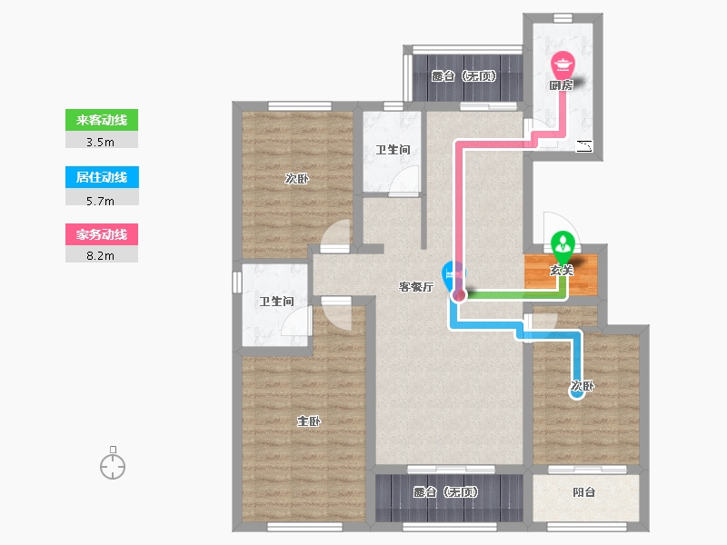 河北省-邢台市-领世中央公园-103.89-户型库-动静线