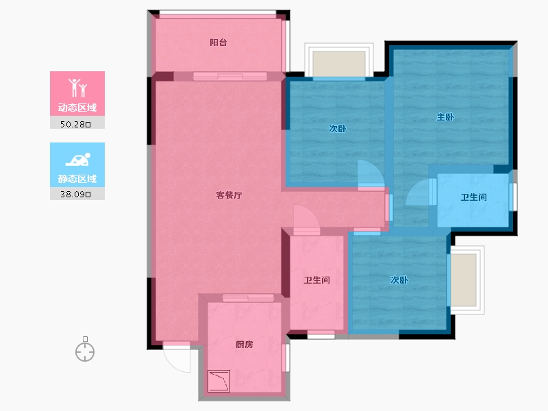 贵州省-贵阳市-敬山府-77.05-户型库-动静分区