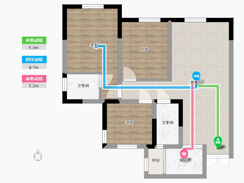 四川省-巴中市-容邦·柏润四季城-70.07-户型库-动静线