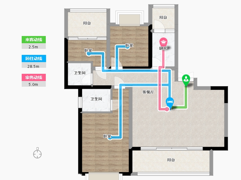 四川省-成都市-禹通宝誉府-92.87-户型库-动静线