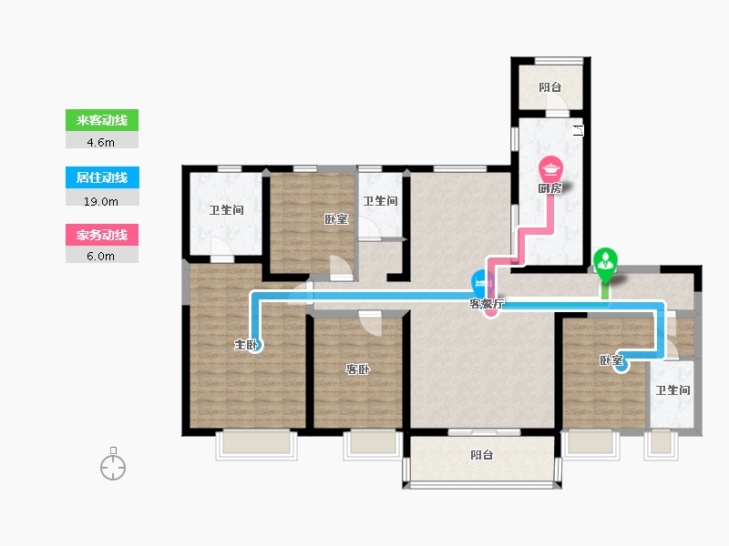 山西省-太原市-晋中碧桂园-142.05-户型库-动静线