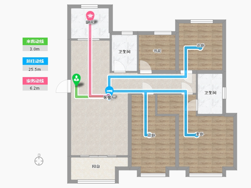 河北省-保定市-天业悦山湖-102.81-户型库-动静线