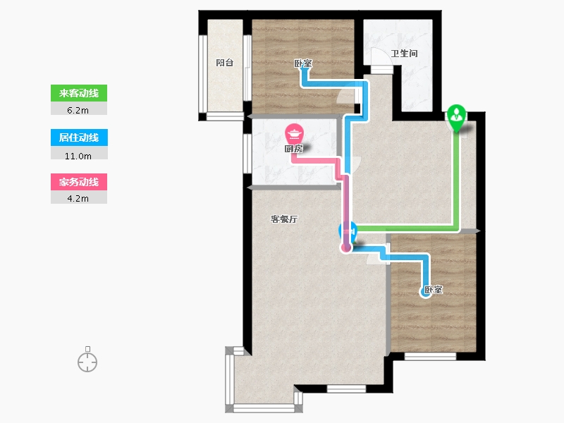 河北省-保定市-太阳城-64.44-户型库-动静线