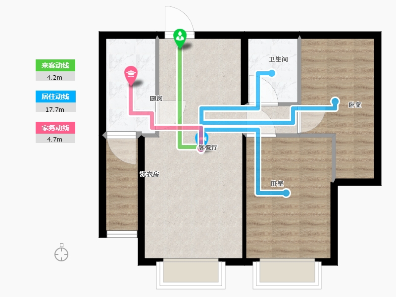 河北省-保定市-太阳城-66.12-户型库-动静线