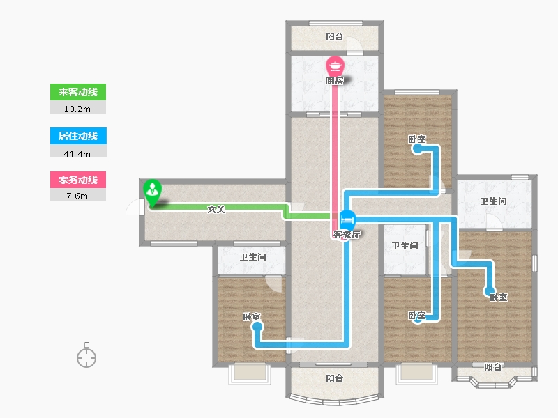 山西省-太原市-太原星河湾5号园-185.00-户型库-动静线