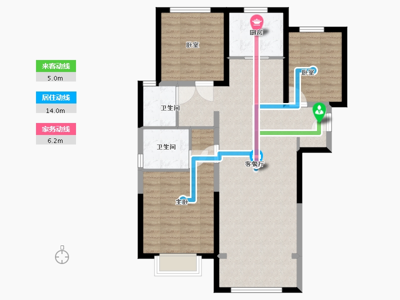 山西省-太原市-保利梧桐语-94.00-户型库-动静线