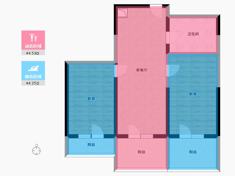 河北省-张家口市-富龙四季小镇-78.29-户型库-动静分区