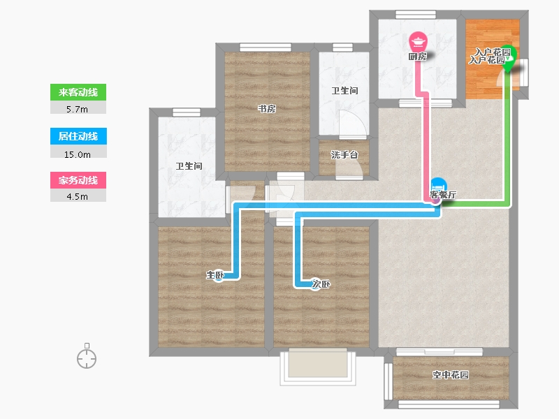 山西省-太原市-悦唐·慧和郡-84.46-户型库-动静线