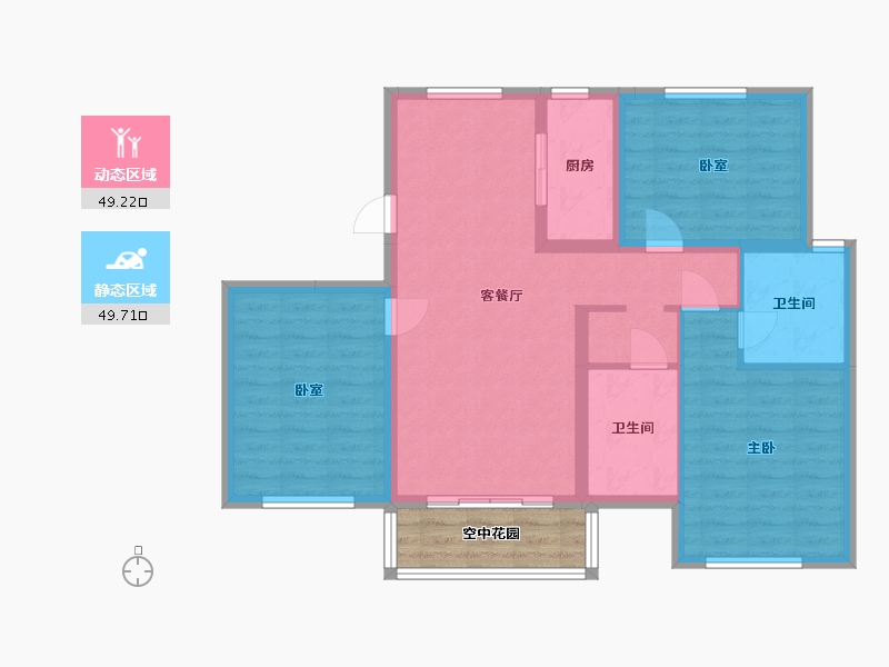 山西省-太原市-悦唐·慧和郡-94.14-户型库-动静分区