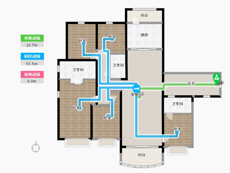 山西省-太原市-太原星河湾5号园-212.00-户型库-动静线