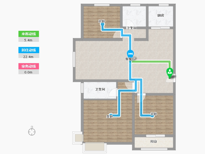 河北省-承德市-丽景华庭二期-118.39-户型库-动静线