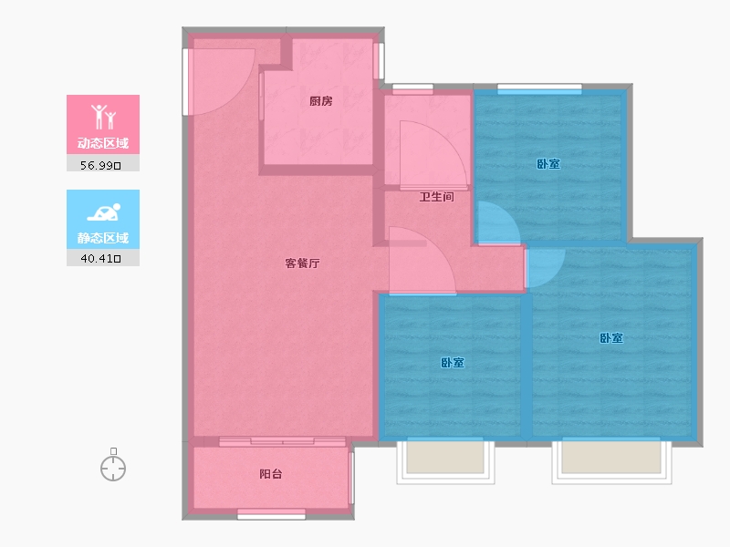 河北省-沧州市-新城悦隽时代-88.00-户型库-动静分区