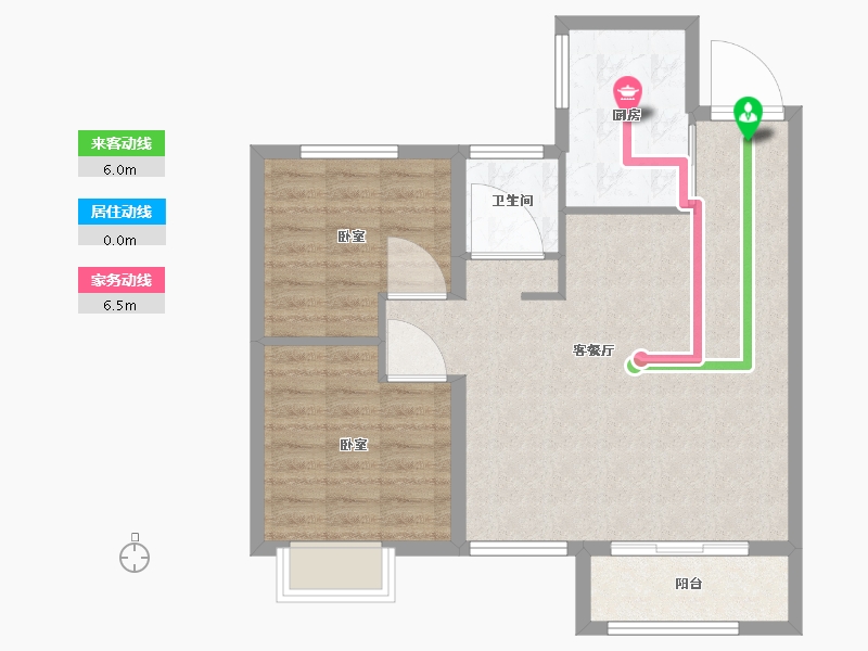 河北省-沧州市-新城悦隽时代-72.00-户型库-动静线