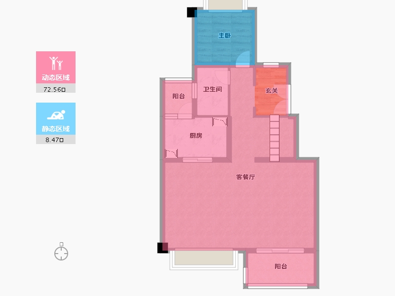 四川省-成都市-保利珑堂里院-72.12-户型库-动静分区