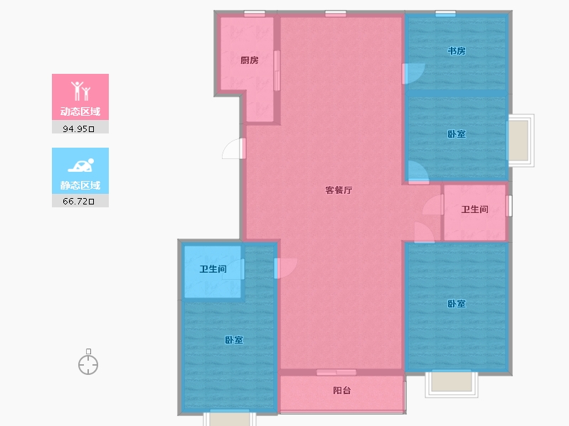 山西省-太原市-得一·剑桥城-147.46-户型库-动静分区