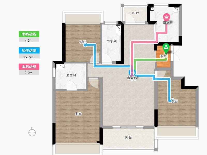 四川省-成都市-金隅金成府-92.74-户型库-动静线