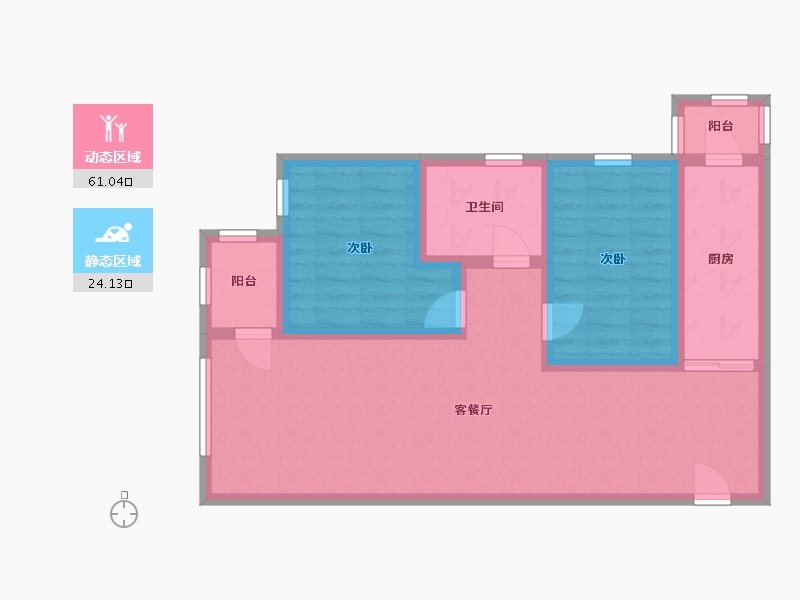 湖北省-武汉市-复地悦城-75.24-户型库-动静分区