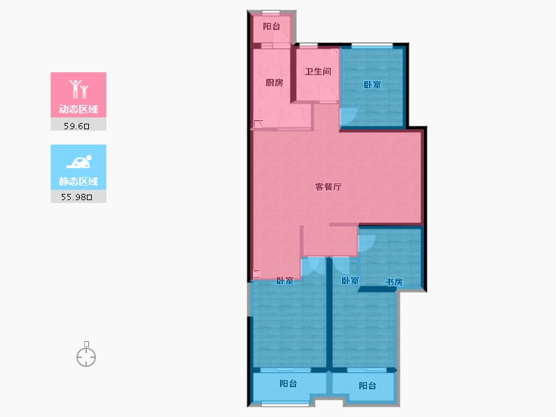 山西省-太原市-太原恒大御湖庄园-103.12-户型库-动静分区