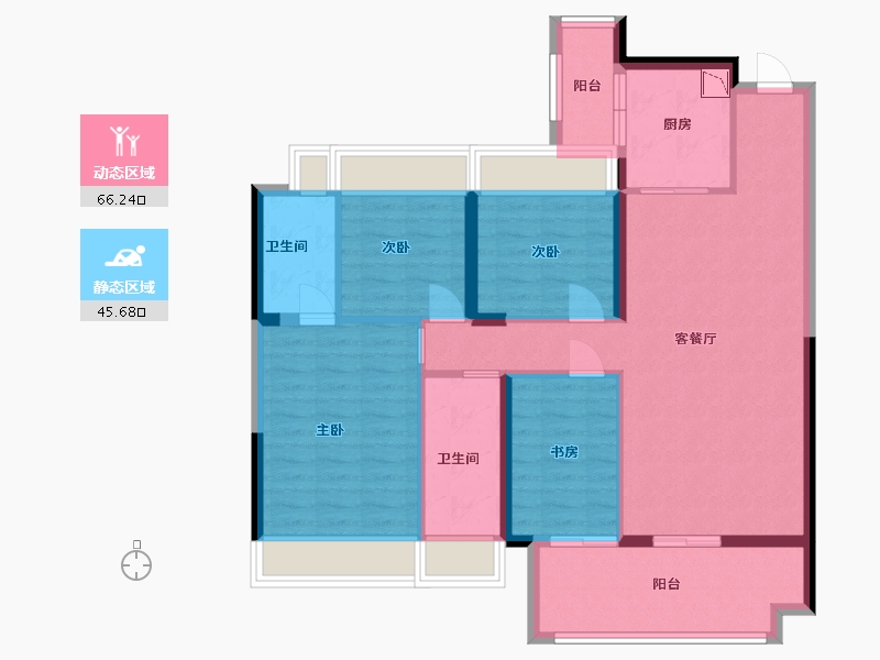 贵州省-贵阳市-中海映山湖-100.00-户型库-动静分区