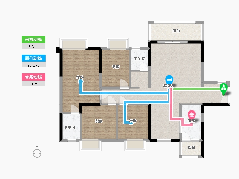 贵州省-贵阳市-银海元隆熙府-114.83-户型库-动静线