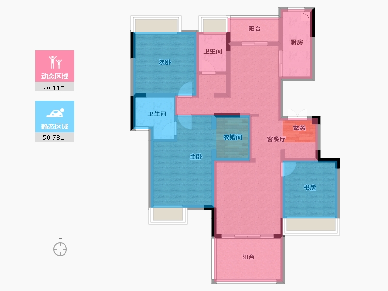 四川省-成都市-铁投牧山溪岸-106.57-户型库-动静分区