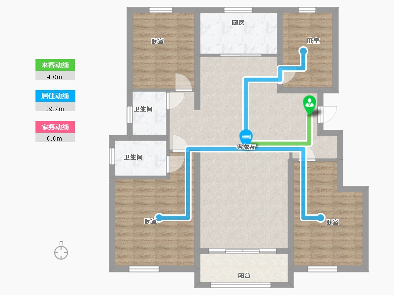 河北省-沧州市-宏宇壹号公馆-100.00-户型库-动静线