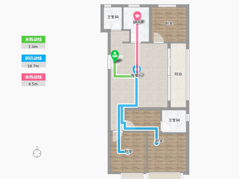 河北省-邯郸市-泽信云樾天著-90.00-户型库-动静线