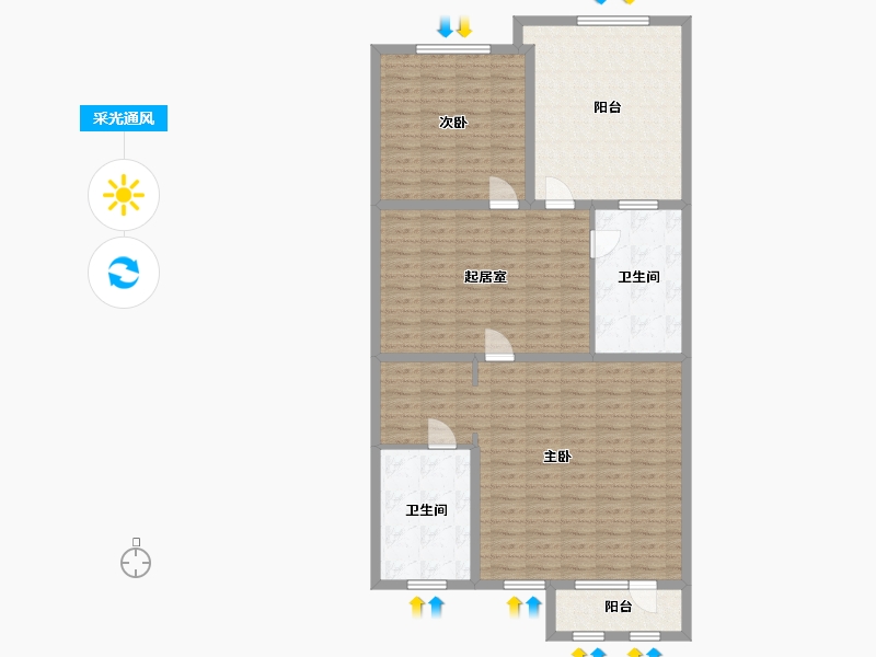 河北省-保定市-天业悦山湖-122.01-户型库-采光通风