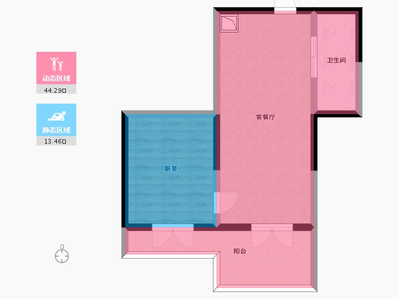 河北省-张家口市-富龙四季小镇-51.11-户型库-动静分区