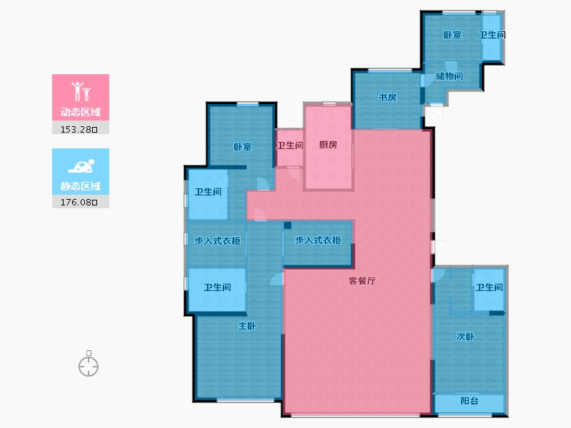 山西省-太原市-润景•园著-304.06-户型库-动静分区