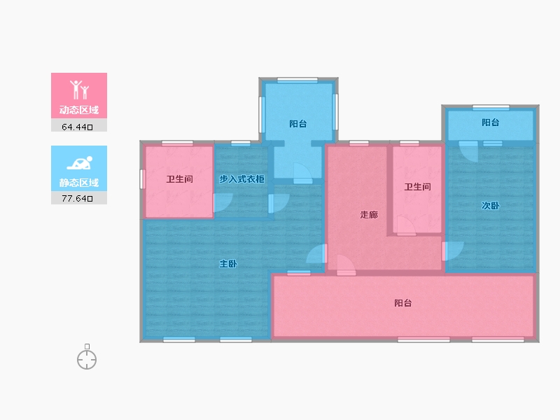 河北省-保定市-天业悦山湖-126.48-户型库-动静分区