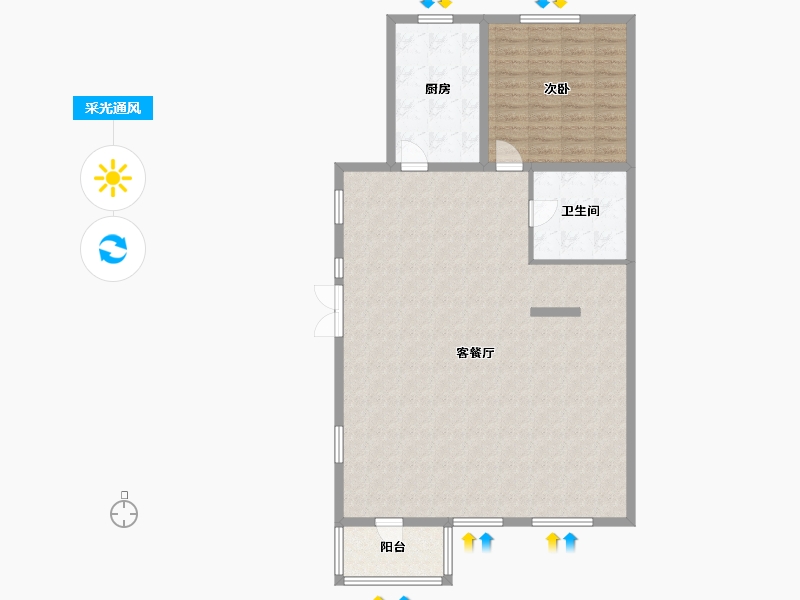 河北省-保定市-天业悦山湖-117.19-户型库-采光通风