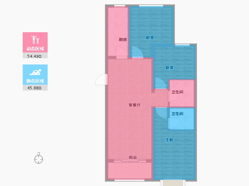 山西省-太原市-望府-90.01-户型库-动静分区