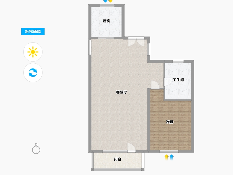 河北省-保定市-天业悦山湖-109.66-户型库-采光通风