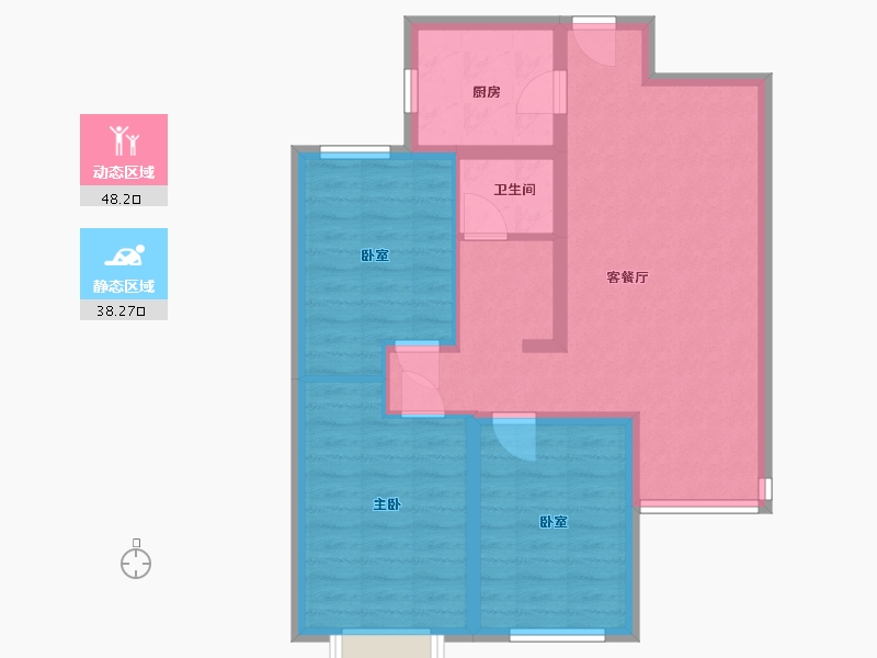 山西省-太原市-望府-77.00-户型库-动静分区