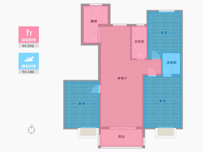 河北省-沧州市-荣盛锦绣学府-99.21-户型库-动静分区