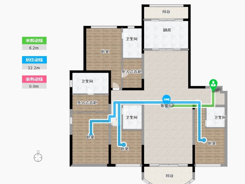 山西省-太原市-太原星河湾5号园-230.00-户型库-动静线