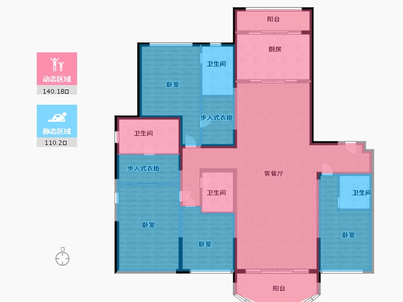 山西省-太原市-太原星河湾5号园-230.00-户型库-动静分区