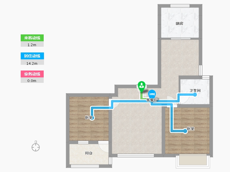 河北省-沧州市-沧兴·海兴一品-67.20-户型库-动静线